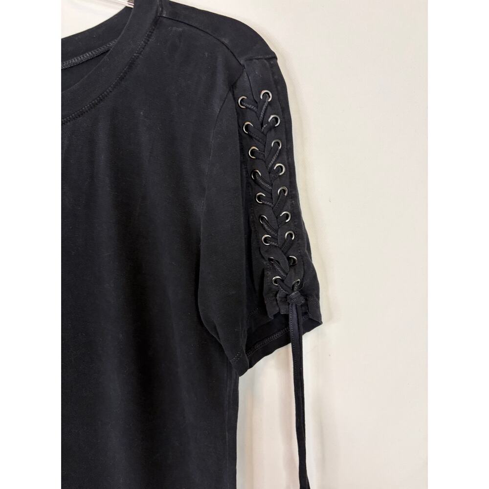 Affliction x Fast and Furious Lace Up Short Sleeve Black T-shirt Size XS womens - Picture 3 of 5